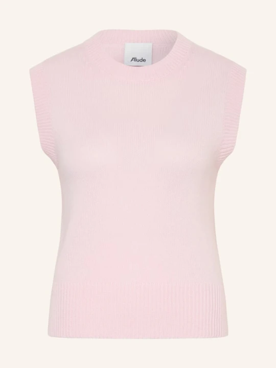 Zdjęcie produktu Allude Sweter Bez Rękawów Z Kaszmiru rosa JASNORÓŻOWY