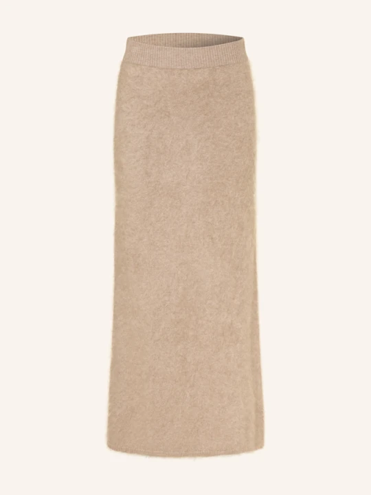Zdjęcie produktu Almada Label Spódnica Dzianinowa Umi Z Kaszmiru beige JASNOBRĄZOWY