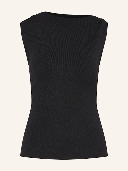 Zdjęcie produktu Almada Label Top Z Dzianiny Ami schwarz CZARNY
