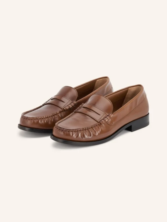 Zdjęcie produktu Alohas Penny Loafers Rivet braun BRĄZOWY