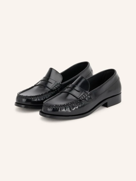 Zdjęcie produktu Alohas Penny Loafers Rivet schwarz CZARNY