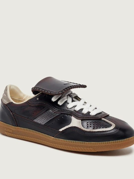 Zdjęcie produktu Alohas Skórzane sneakersy Tb.490 | zamsz brązowy