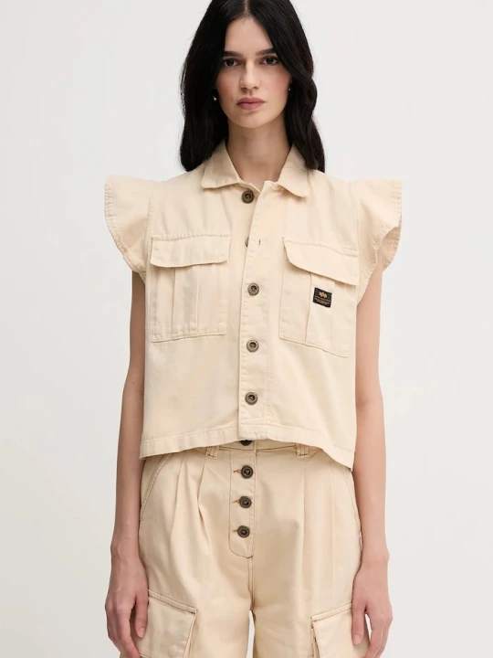 Zdjęcie produktu Alpha Industries bezrękawnik bawełniany Sailor Vest Wmn beżowy