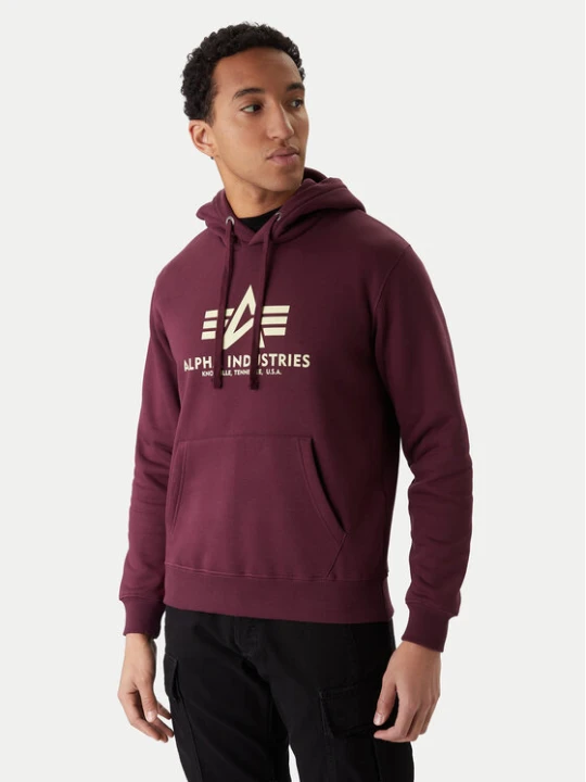 Zdjęcie produktu Alpha Industries Bluza Basic 178312 Bordowy Regular Fit