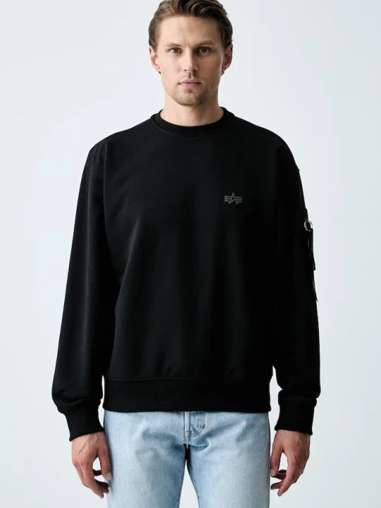 Zdjęcie produktu Alpha Industries bluza męska z bawełną DTM Mid czarny