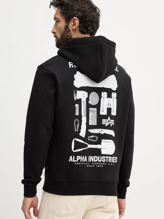Zdjęcie produktu Alpha Industries bluza Return To Base Hoodie czarny