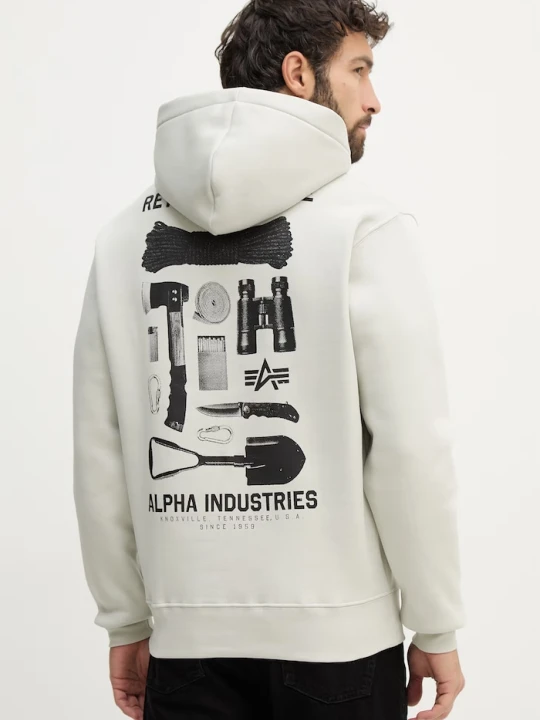 Zdjęcie produktu Alpha Industries bluza Return To Base Hoodie beżowy