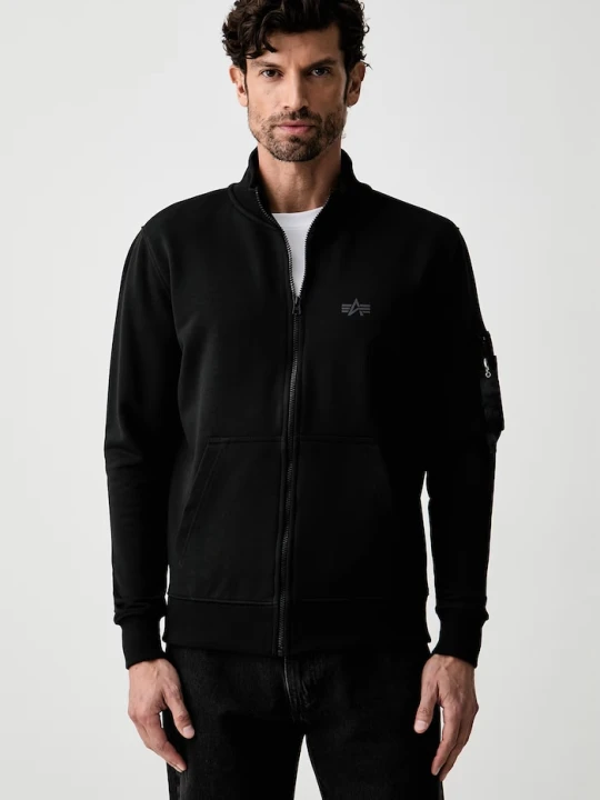 Zdjęcie produktu Alpha Industries bluza rozpinana męska z bawełną DTM Mid czarny