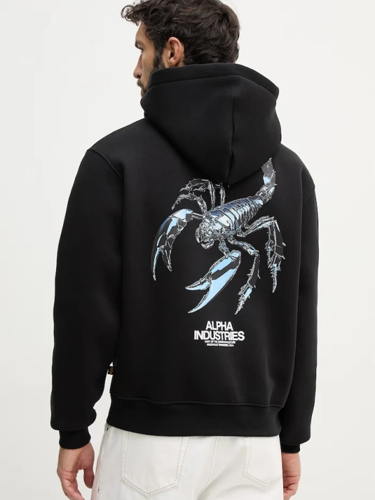 Zdjęcie produktu Alpha Industries bluza Scorpion Cyborg Hoodie czarny