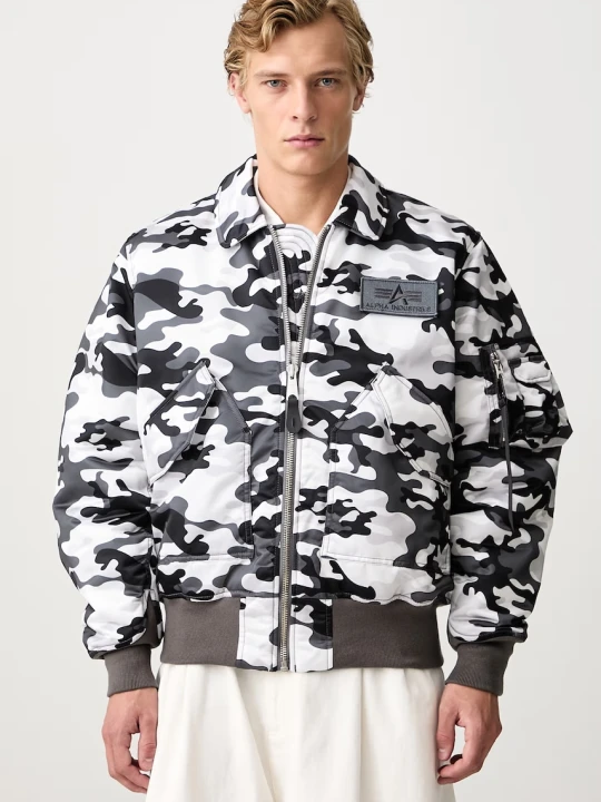 Zdjęcie produktu Alpha Industries CWU-45 / P Base Camo UV bomberka męska