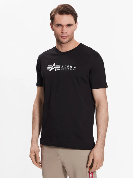 Zdjęcie produktu Alpha Industries Komplet t-shirtów Alpha Label 118534 Czarny Regular Fit