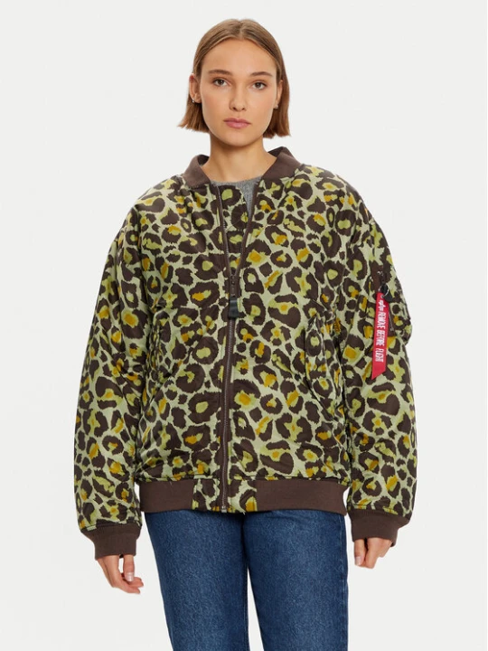 Zdjęcie produktu Alpha Industries Kurtka bomber 108010C Zielony Regular Fit