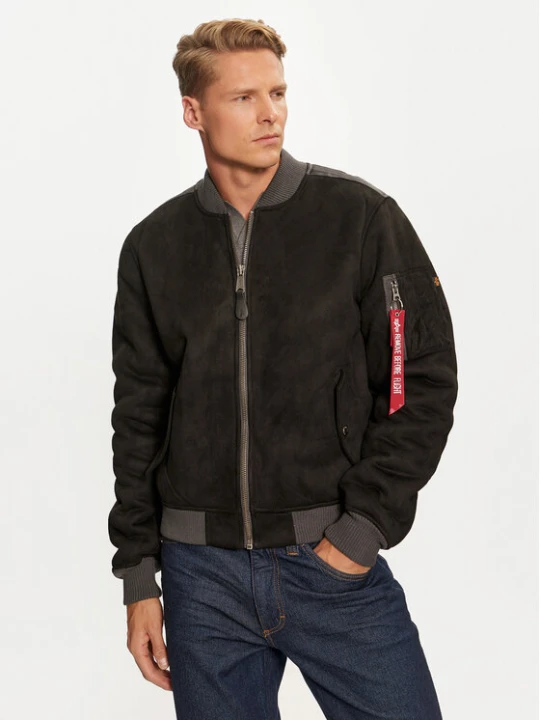 Zdjęcie produktu Alpha Industries Kurtka bomber 148122 Czarny Regular Fit