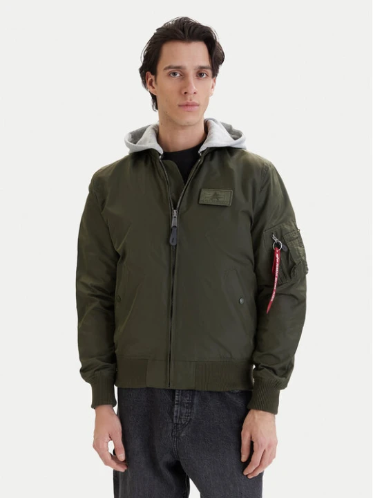 Zdjęcie produktu Alpha Industries Kurtka bomber Ma-1 196108 Szary Regular Fit