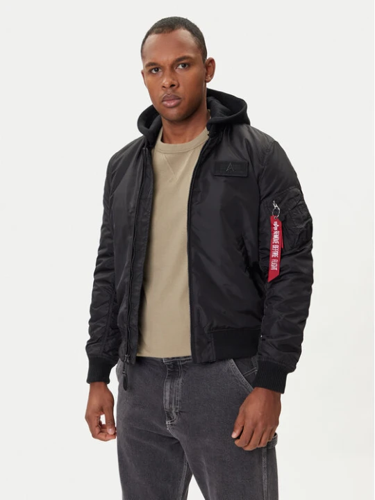 Zdjęcie produktu Alpha Industries Kurtka bomber MA-1 TT Hood Two Tone 258100 Czarny Regular Fit
