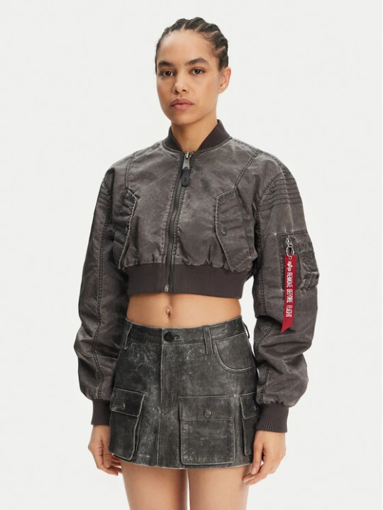 Zdjęcie produktu Alpha Industries Kurtka bomber MA-1 Vintage 156002 Szary Regular Fit