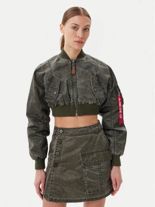 Zdjęcie produktu Alpha Industries Kurtka bomber MA-1 Vintage 156002 Zielony Regular Fit
