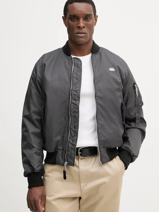 Zdjęcie produktu Alpha Industries kurtka bomber World Logo MA-1 szary
