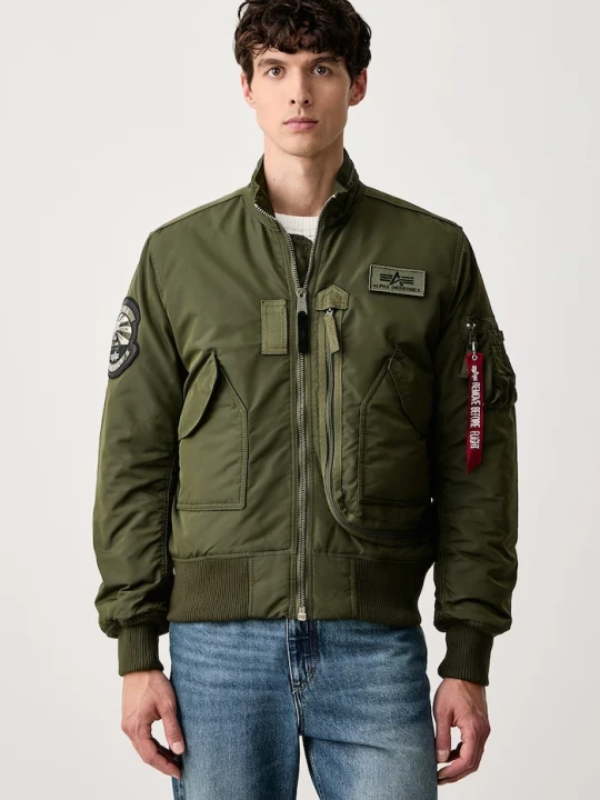 Zdjęcie produktu Alpha Industries kurtka przejściowa męska Aviation Jackets Engine zielony