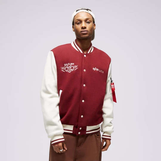 Zdjęcie produktu Alpha Industries Kurtka Varsity Air Force bordowy