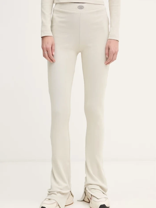 Zdjęcie produktu Alpha Industries legginsy damskie bawełniane z elastanem World Flared Pant W beżowy
