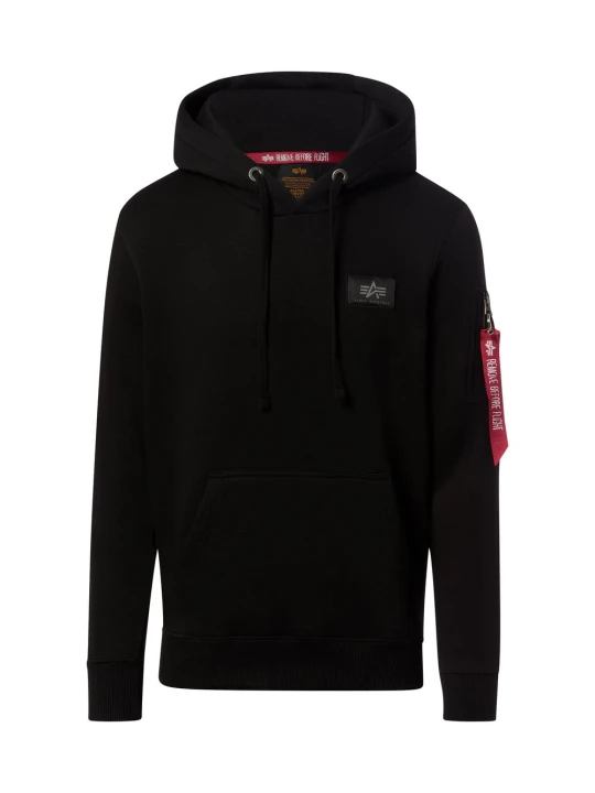 Zdjęcie produktu Alpha Industries sweter z kapturem Mężczyźni Bawełna czarny