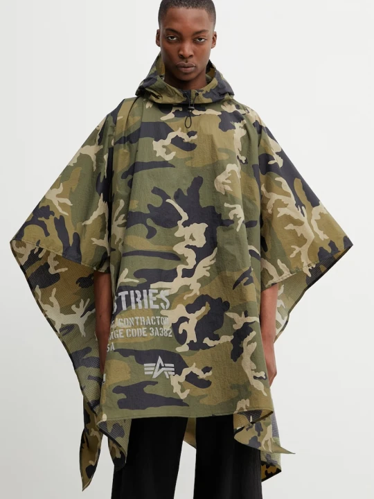 Zdjęcie produktu Alpha Industries Packable Rain Cape kurtka przeciwdeszczowa męska