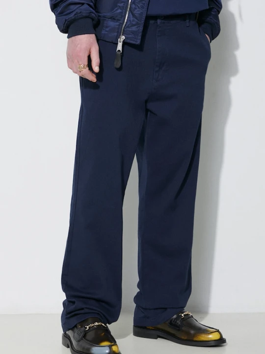 Zdjęcie produktu Alpha Industries spodnie męskie bawełniane z elastanem Chino granatowy