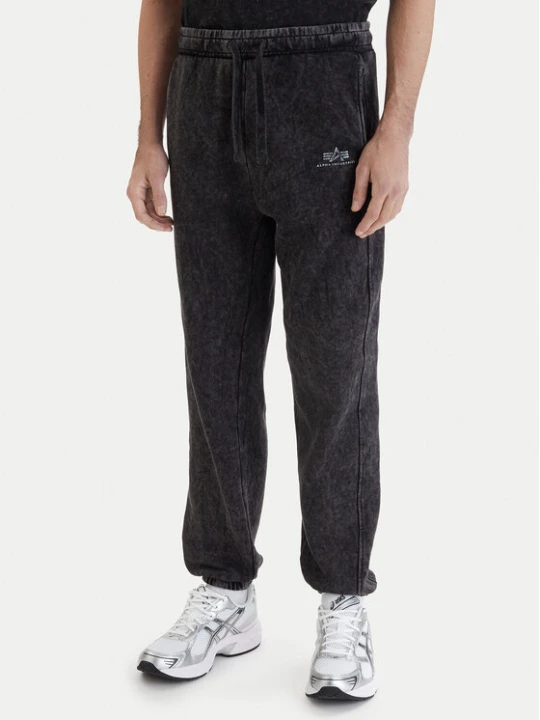 Zdjęcie produktu Alpha Industries Spodnie dresowe Vintage Basic 258361 Czarny Regular Fit