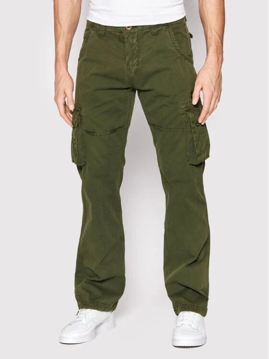 Zdjęcie produktu Alpha Industries Spodnie materiałowe Jet 101212 Zielony Straight Fit