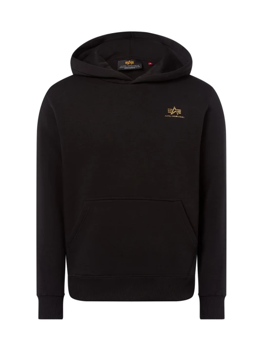 Zdjęcie produktu Alpha Industries sweter z kapturem Mężczyźni Materiał dresowy czarny