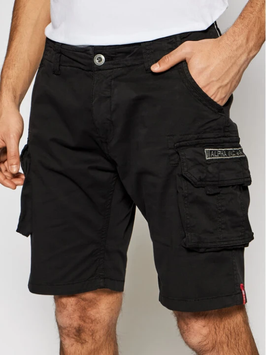 Zdjęcie produktu Alpha Industries Szorty materiałowe Crew 176203 Czarny Slim Fit