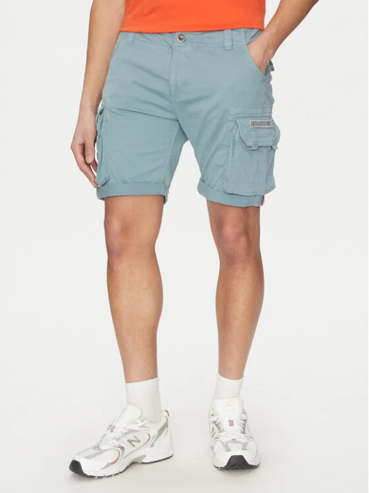 Zdjęcie produktu Alpha Industries Szorty materiałowe Crew 176203 Niebieski Slim Fit