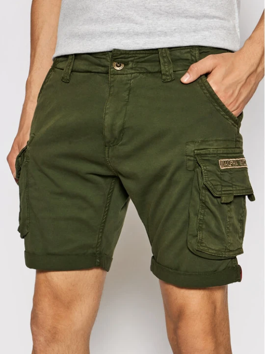 Zdjęcie produktu Alpha Industries Szorty materiałowe Crew 176203 Zielony Slim Fit