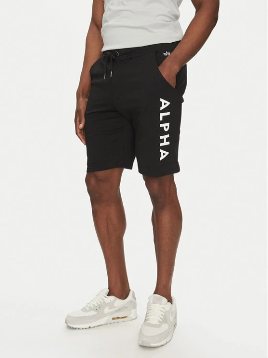 Zdjęcie produktu Alpha Industries Szorty sportowe 116366 Czarny Regular Fit