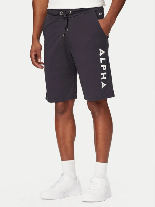 Zdjęcie produktu Alpha Industries Szorty sportowe Jersey 116366 Granatowy Regular Fit