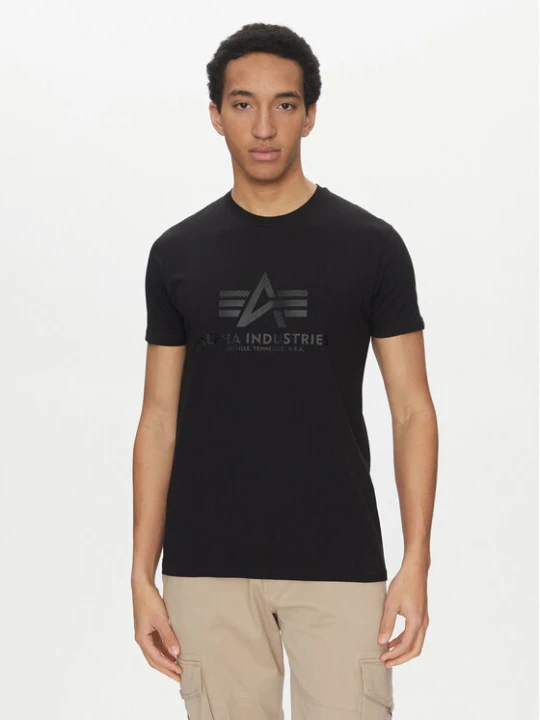 Zdjęcie produktu Alpha Industries T-Shirt Basic 100501 Czarny Regular Fit