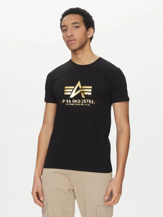 Zdjęcie produktu Alpha Industries T-Shirt Basic 100501 Czarny Regular Fit