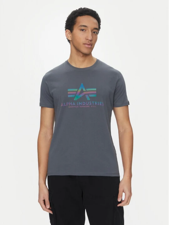 Zdjęcie produktu Alpha Industries T-Shirt Basic 100501 Szary Regular Fit