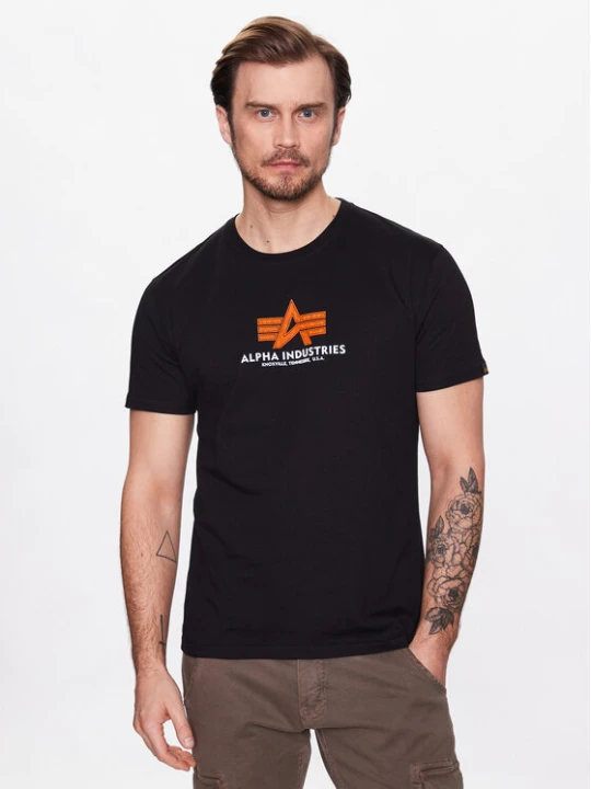 Zdjęcie produktu Alpha Industries T-Shirt Basic 100501RB Czarny Regular Fit