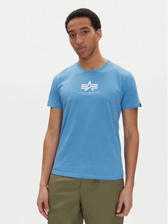 Zdjęcie produktu Alpha Industries T-Shirt Basic 118533 Niebieski Regular Fit