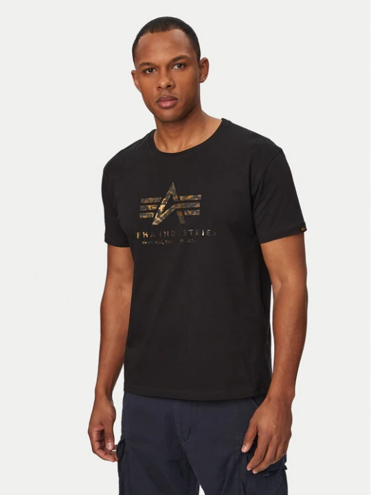 Zdjęcie produktu Alpha Industries T-Shirt Basic Effect 100501EP Czarny Regular Fit