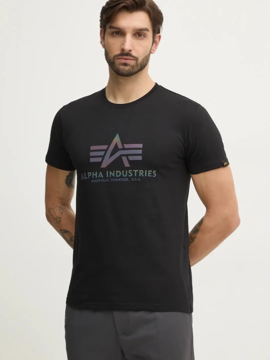 Zdjęcie produktu Alpha Industries t-shirt bawełniany czarny