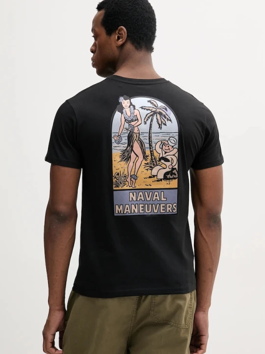 Zdjęcie produktu Alpha Industries t-shirt bawełniany Naval T BP czarny