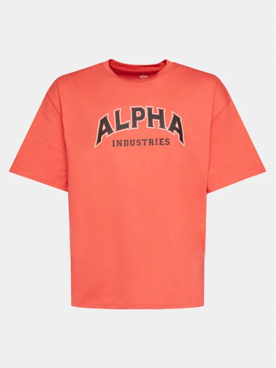 Zdjęcie produktu Alpha Industries T-Shirt College 146501 Czerwony Relaxed Fit
