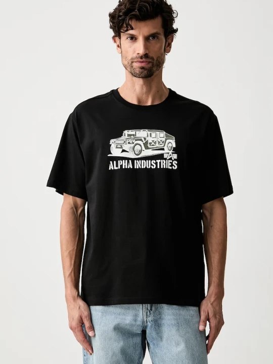 Zdjęcie produktu Alpha Industries T-shirt męski bawełniany Humvee czarny