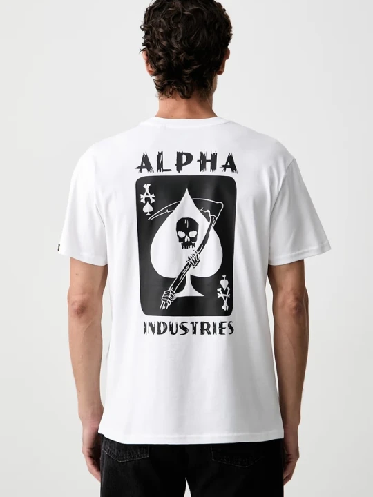 Zdjęcie produktu Alpha Industries T-shirt męski bawełniany Skull Ops biały