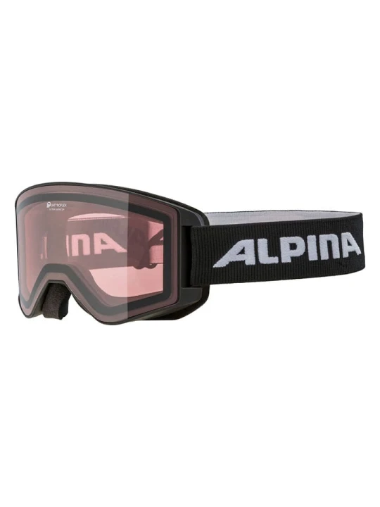 Zdjęcie produktu Alpina Gogle narciarskie "Narkoja-Q-Lite" w kolorze czarno-jasnobrązowym rozmiar: onesize