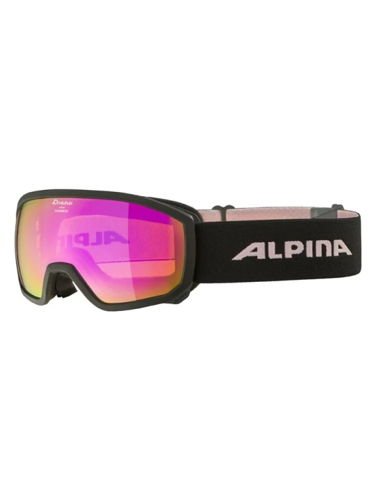 Zdjęcie produktu Alpina Gogle narciarskie "Scarabeo JR" w kolorze czarno-jasnoróżowym rozmiar: onesize