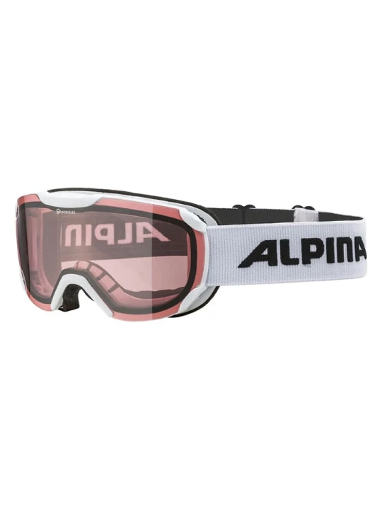 Zdjęcie produktu Alpina Gogle narciarskie "Thaynes Q" w kolorze biało-jasnoróżowym rozmiar: onesize